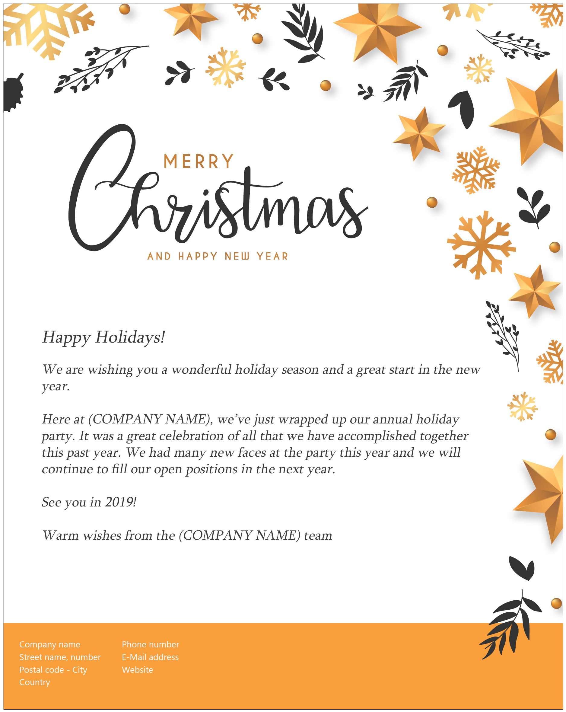 Christmas Newsletter Examples